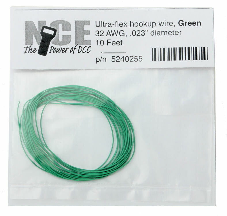 NEW NCE Ultraflex Wire 32 Gauge 10ft Green