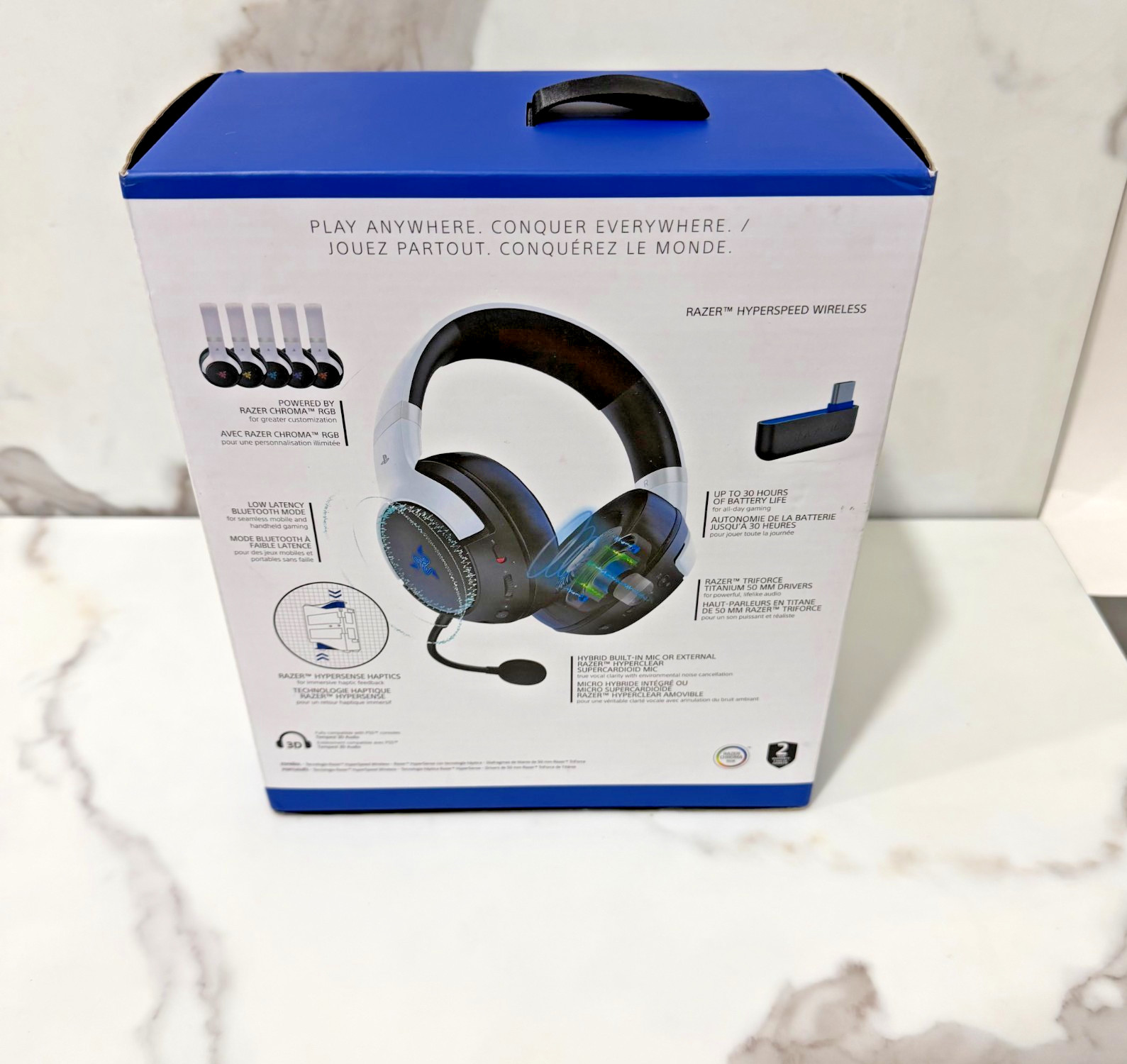 Razer Kaira Pro HyperSpeed Wireless Gaming Headset with Haptics for Ps5
