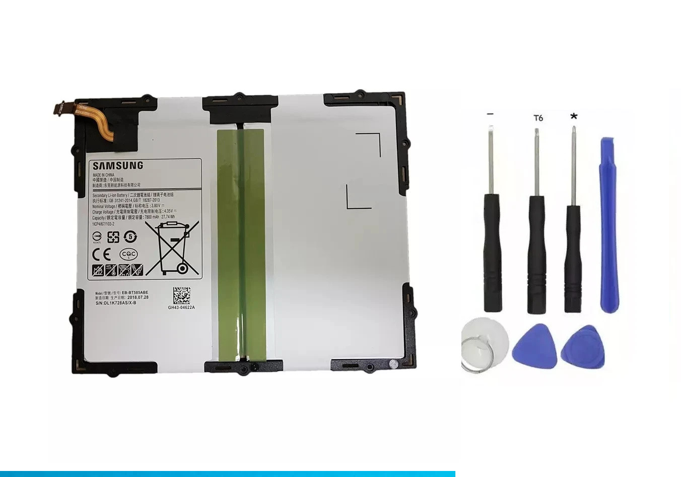 Original Battery EB-BT585ABE For Samsung Galaxy Tab A 10.1 SM-T580 T587 Tablet