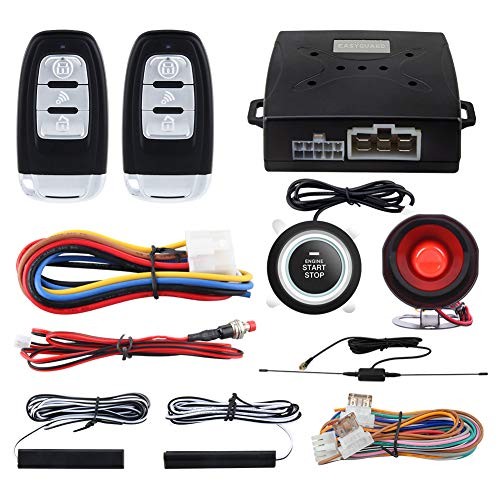 EC003 Smart Key PKE Passive Keyless Entry Car Alarm System Push Start Button