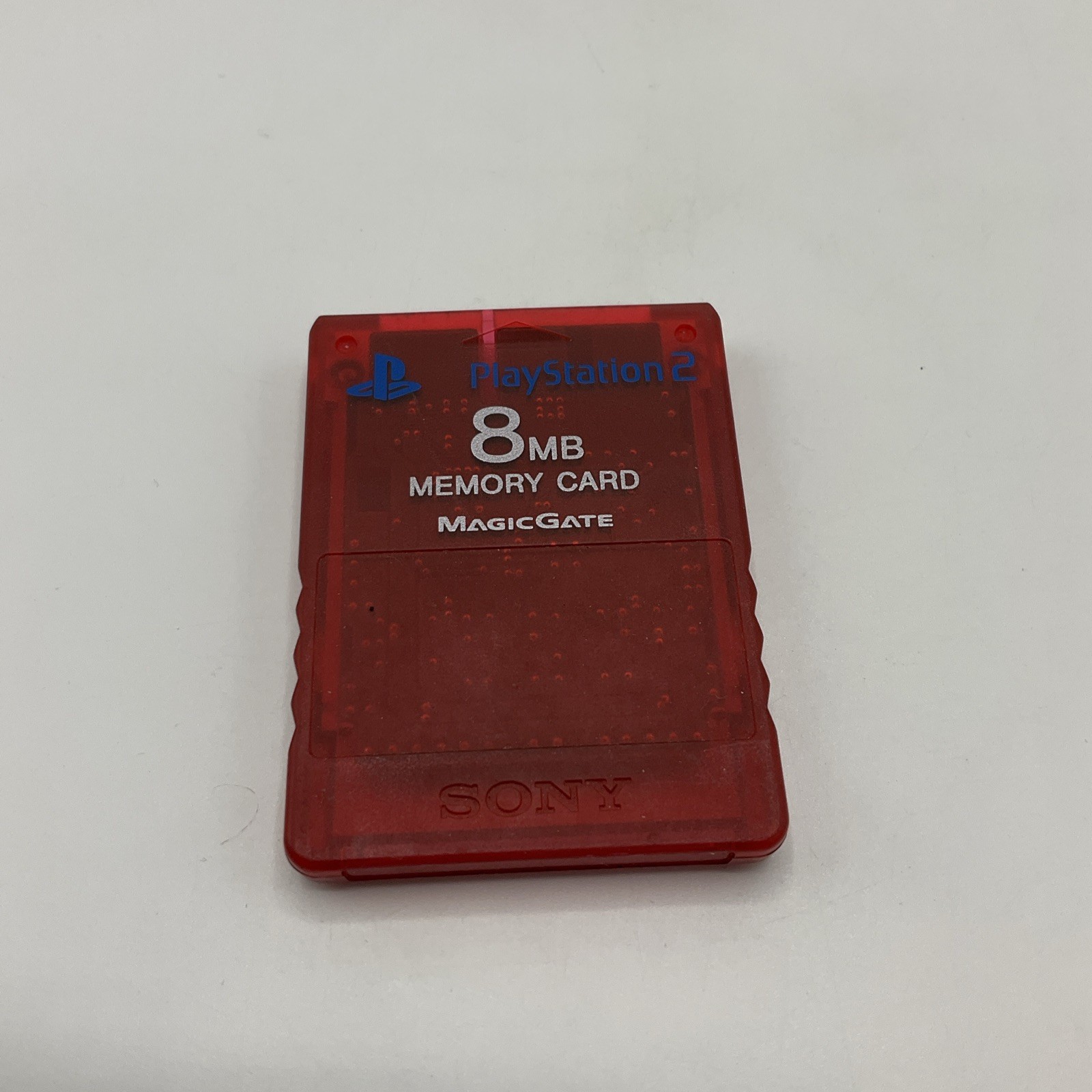 Sony PlayStation 2 Memory Card PS2 Genuine Official MagicGate 8MB SCPH-10020 Red