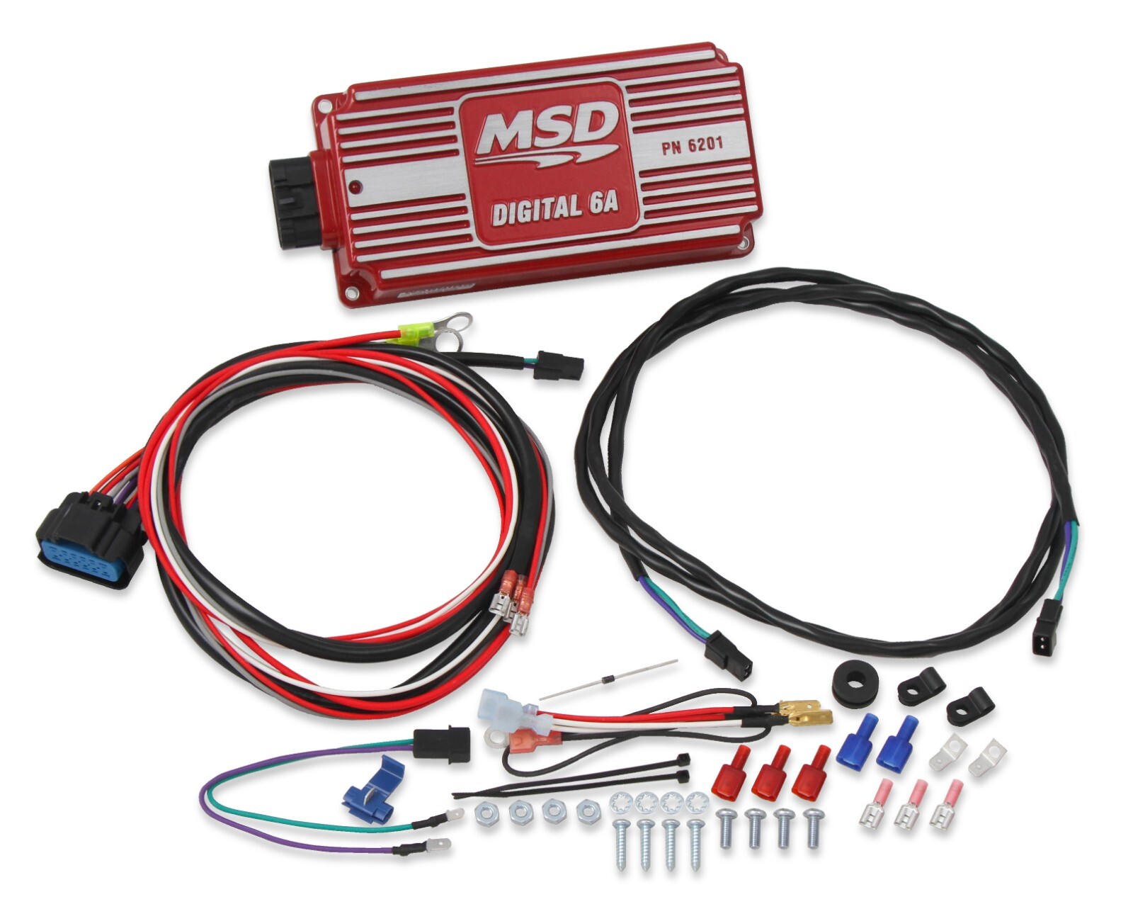 MSD 6201 MSD Digital 6A Ignition Control Red Compatible w/ 4 6 or 8 cyl. Engines