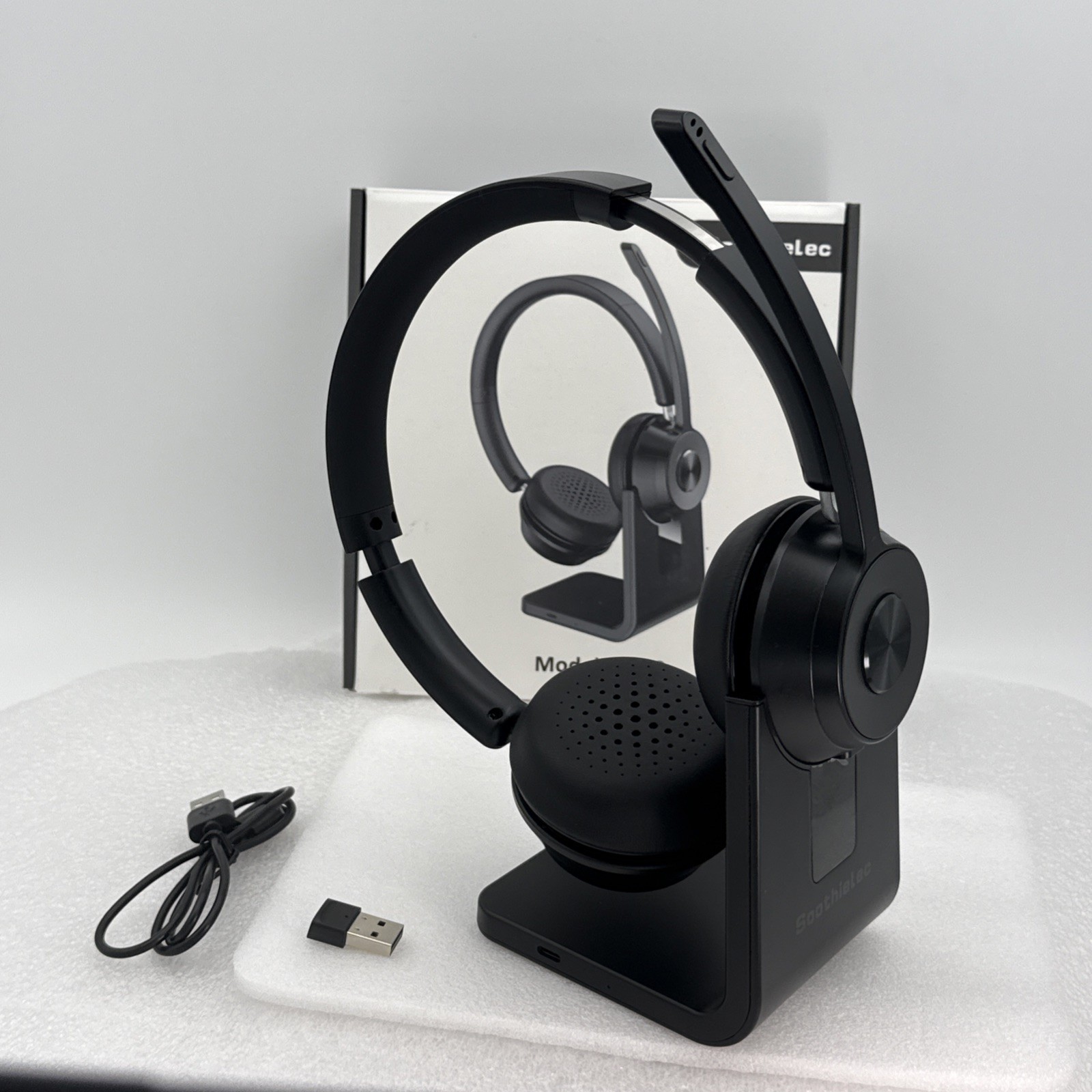 (Upgraded Version) Wireless Headset, Bluetooth Headset w/Noise Cancelling Mic