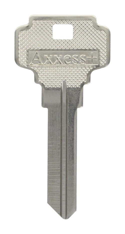 Hillman 88086 Brass Nickel #100 Universal Single Sided Blank Key (Pack of 10)