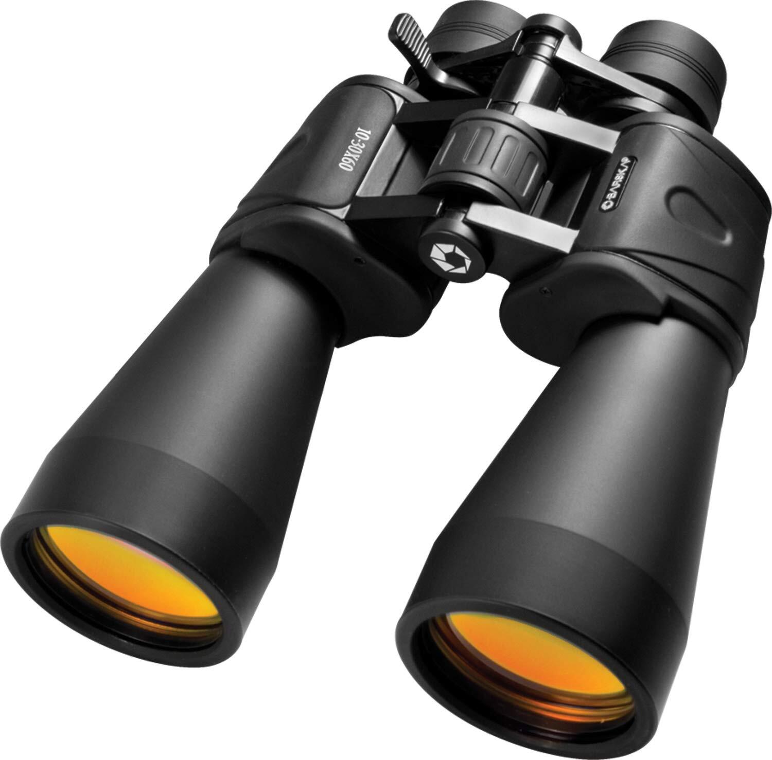 BARSKA 10-30x60 Gladiator Binocular with Ruby Lens  Black