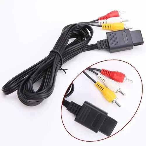 AV TV Audio Video Stereo Cable Cord For Nintendo 64 N64 SNES Gamecube 6FT