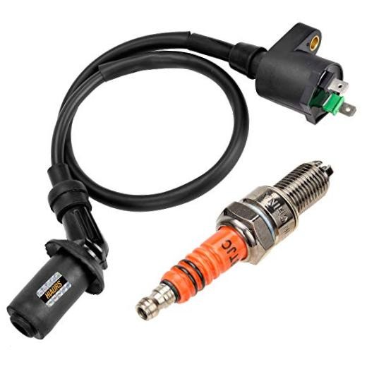 Ignition Coil 3 Electrode A7TJC Spark Plug for Eton Viper 50 70cc 90cc Rxl50