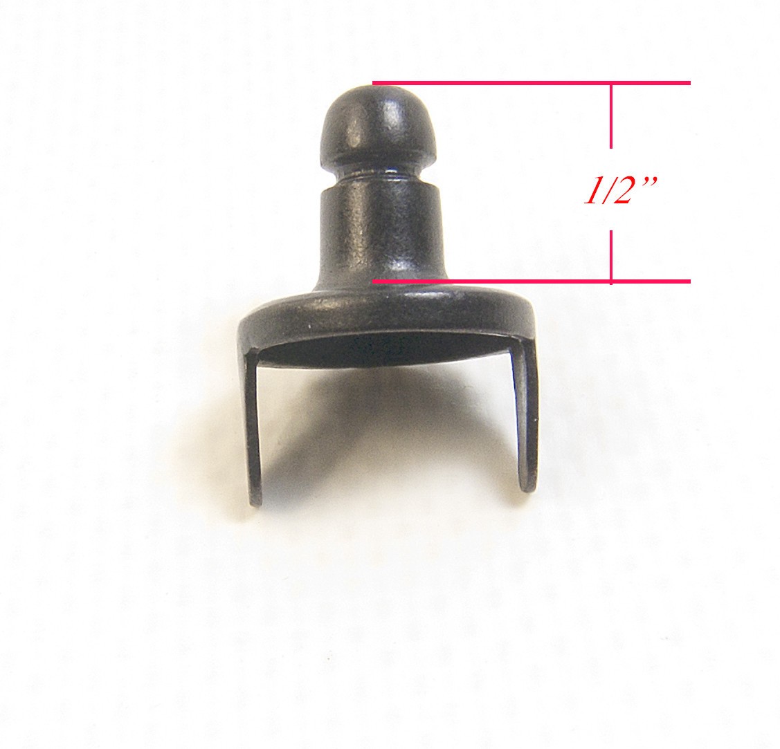 Lift The Dot Stud & Socket w/ Backing Plate, Black Oxide, 10 Pc, Ships from USA!