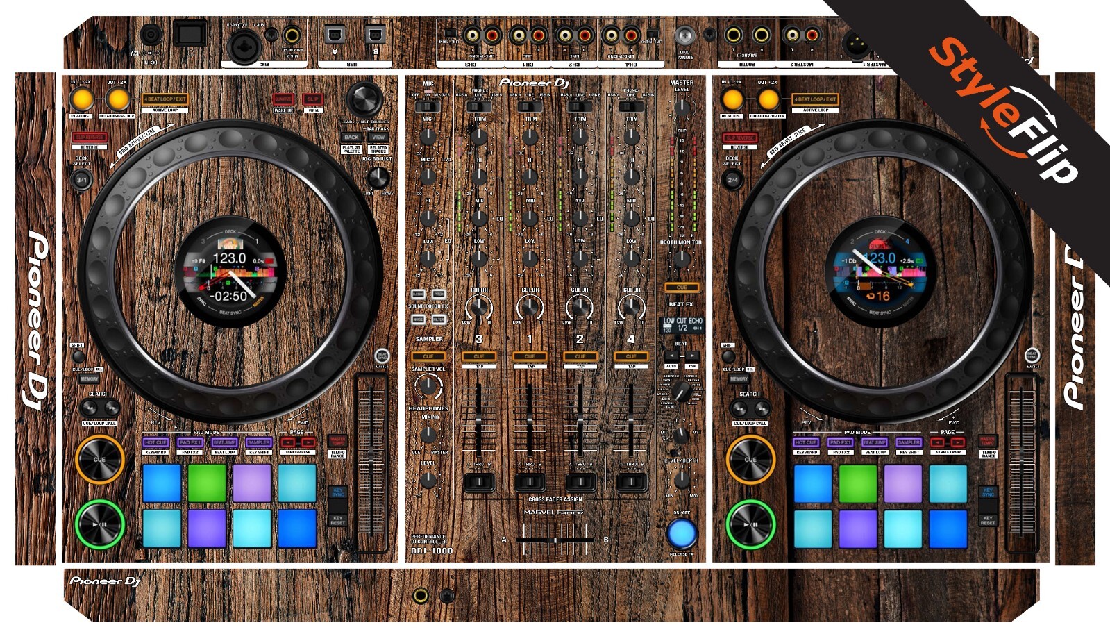 Pioneer DDJ-1000 Skin | Wood Design 3 | Protective Decal | StyleFlip Skins