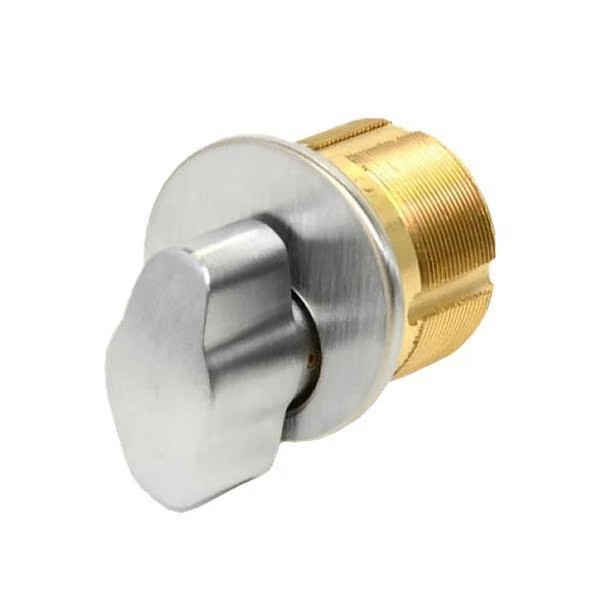 1" Mortise Thumbturn Cylinder, Satin Chrome Finish, Adams Rite Cam