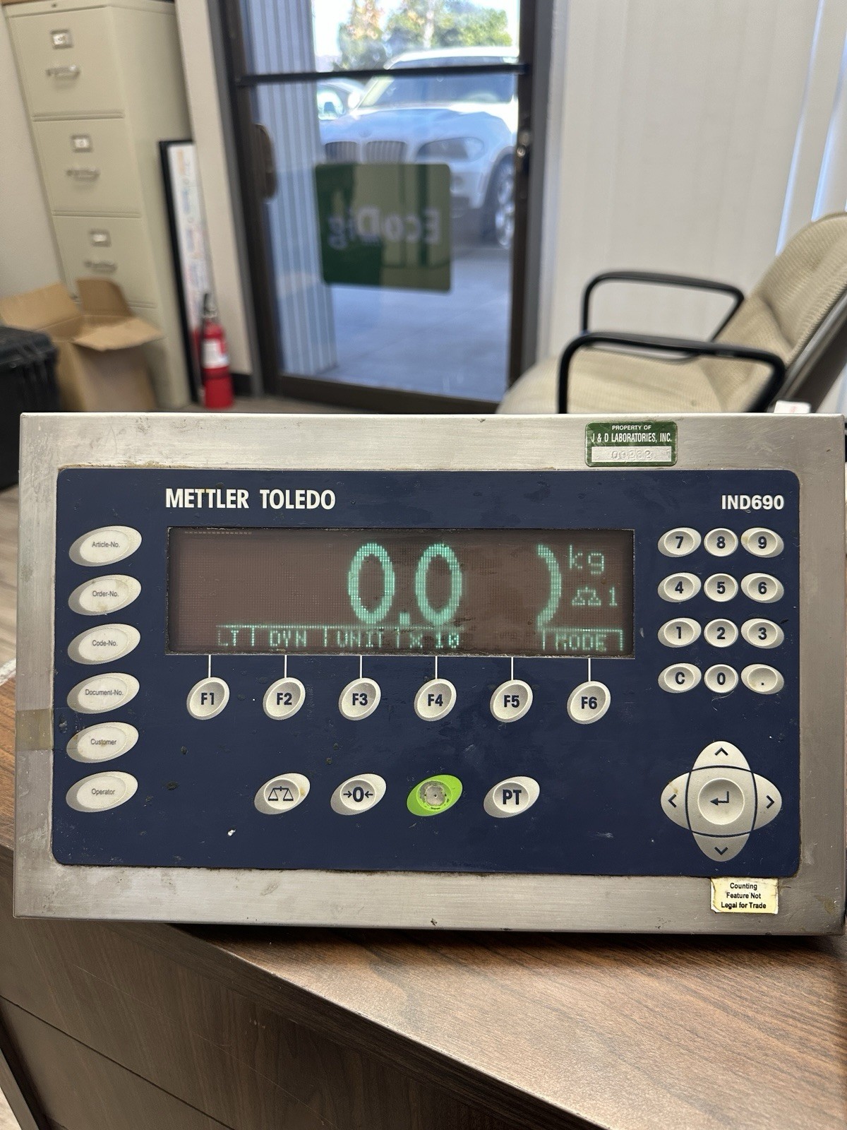 METTLER TOLEDO IND690 DESK WEIGHING DISPLAY TERMINAL CONTROLLER