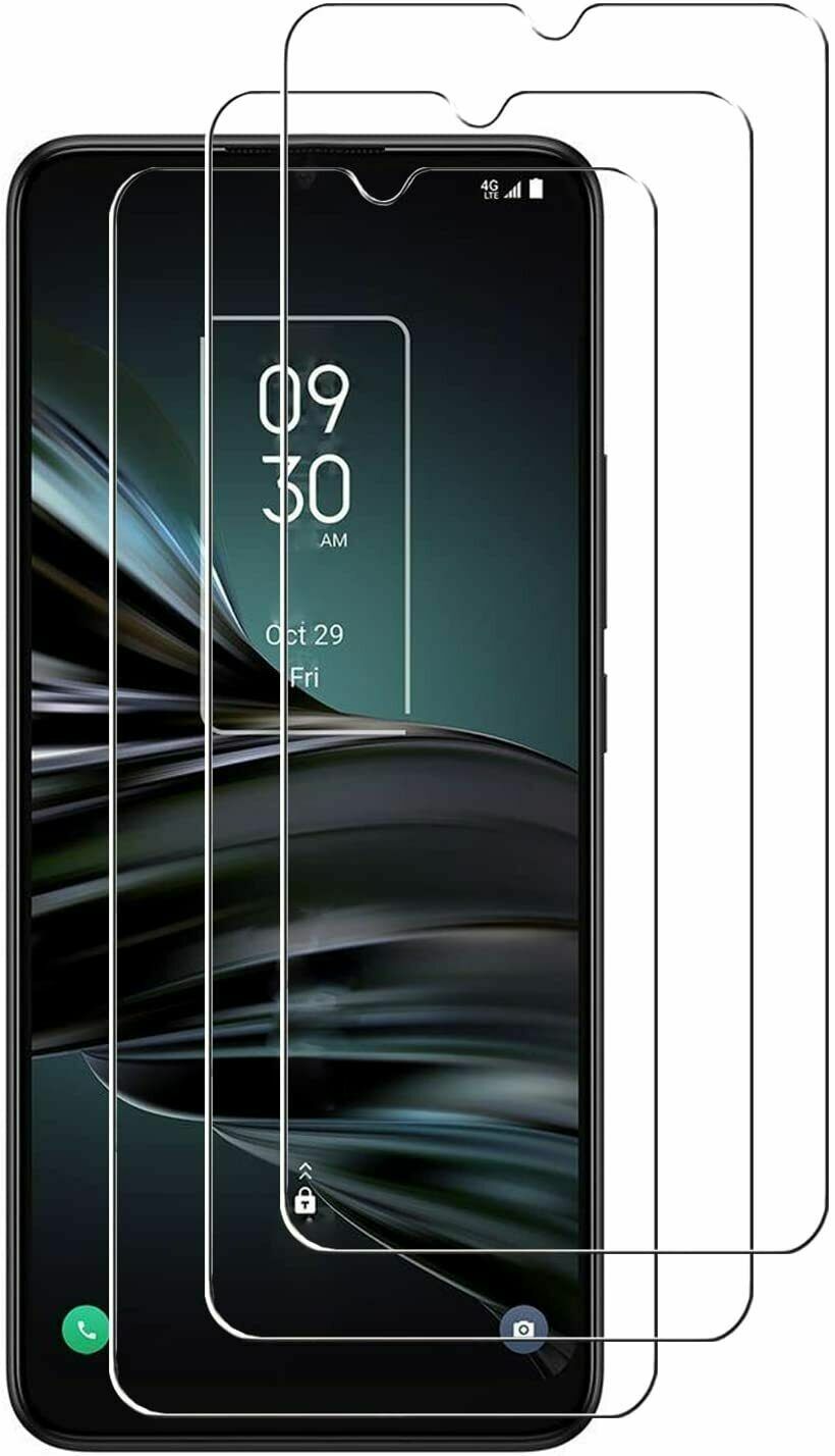 3 Pack Premium Tempered Glass Screen Protector [Full Coverage] For TCL 20 XE