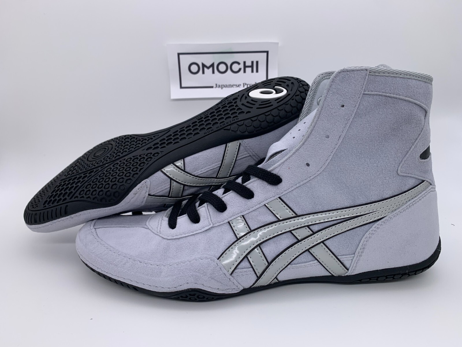 ASICS Wrestling Shoes 1083A001 EX-EO TWR900 Color GRY x GRY x BLK _ CT2PBR2T