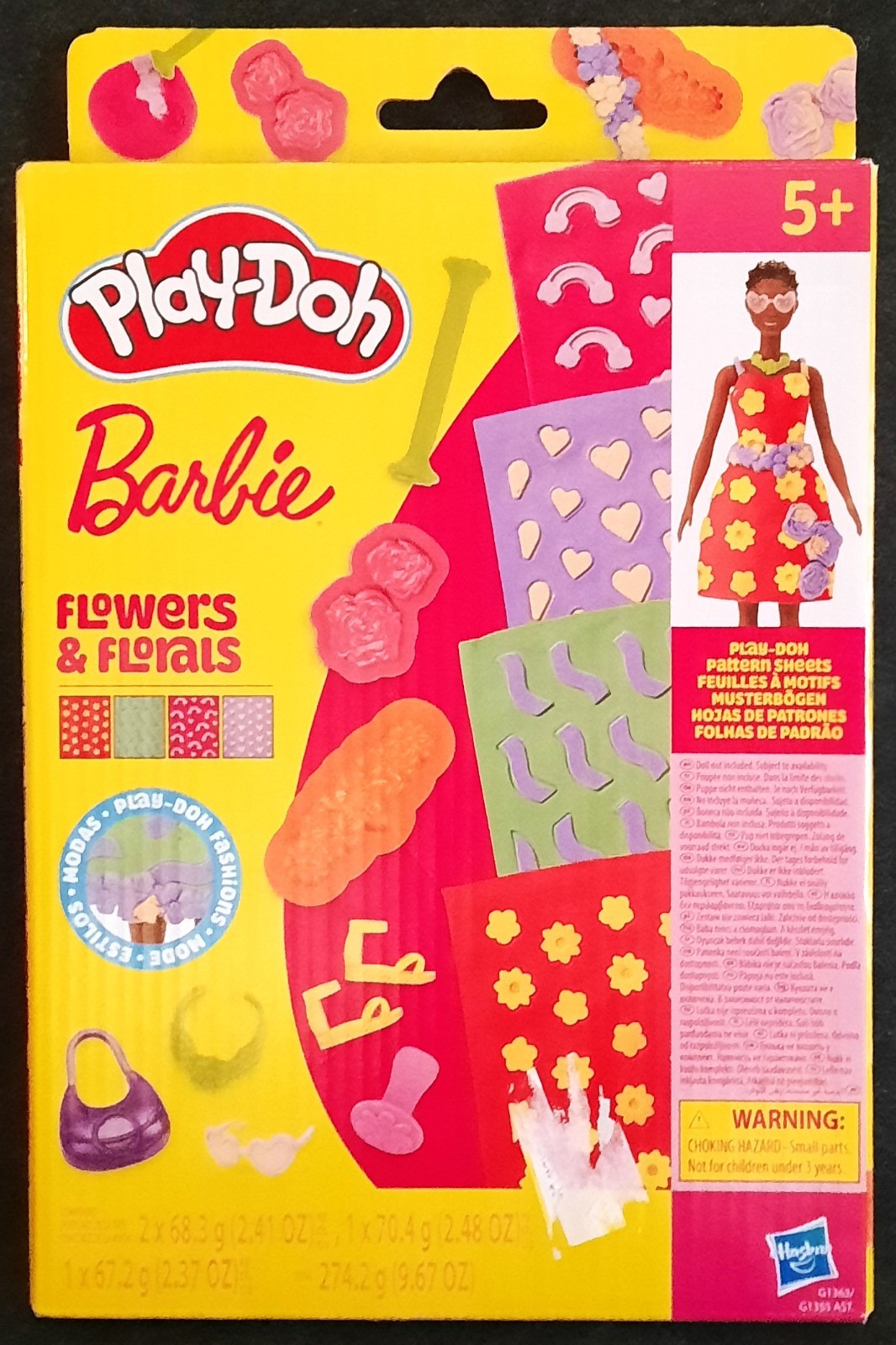 Barbie Play-Doh "Flowers & Florals" Play-Doh Fashions. Pattern Sheets!
