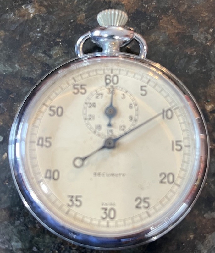 Vintage Stopwatch Security Swiss Made