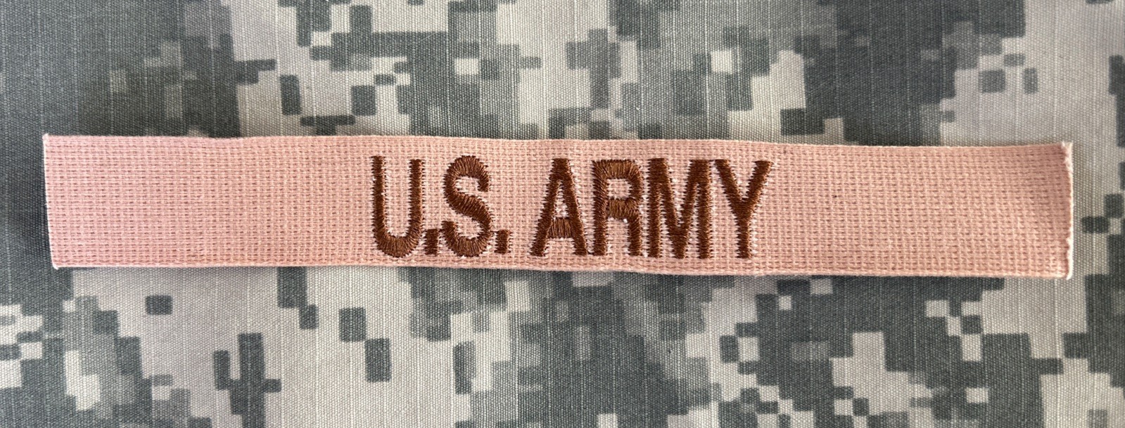 New US ARMY Name Tape DCU Desert Pattern Sew On Military Patch Authentic Perfect