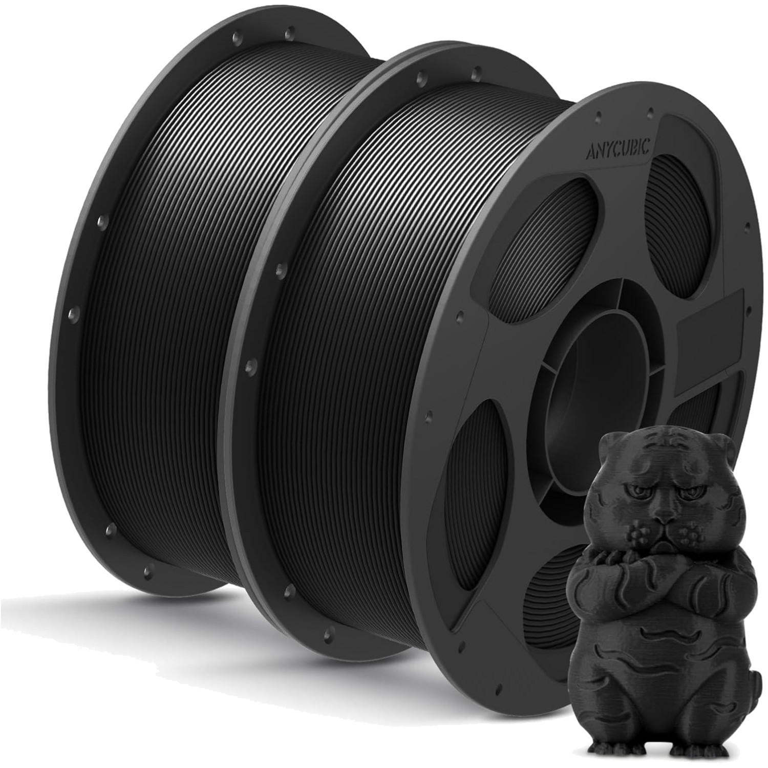 1.75mm PLA Filament - 2x1KG Spools, Clog-Free, Low Shrinkage for Smooth Printing