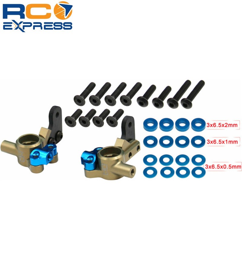 Hot Racing Associated B7 Aluminum 3mm Adjustable KPI Steering Block AB721H3