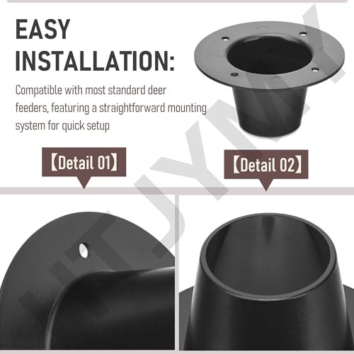 2" Drop Funnel for Deer Feeder, Versatile Funnel for Deer Feeder, Adopt