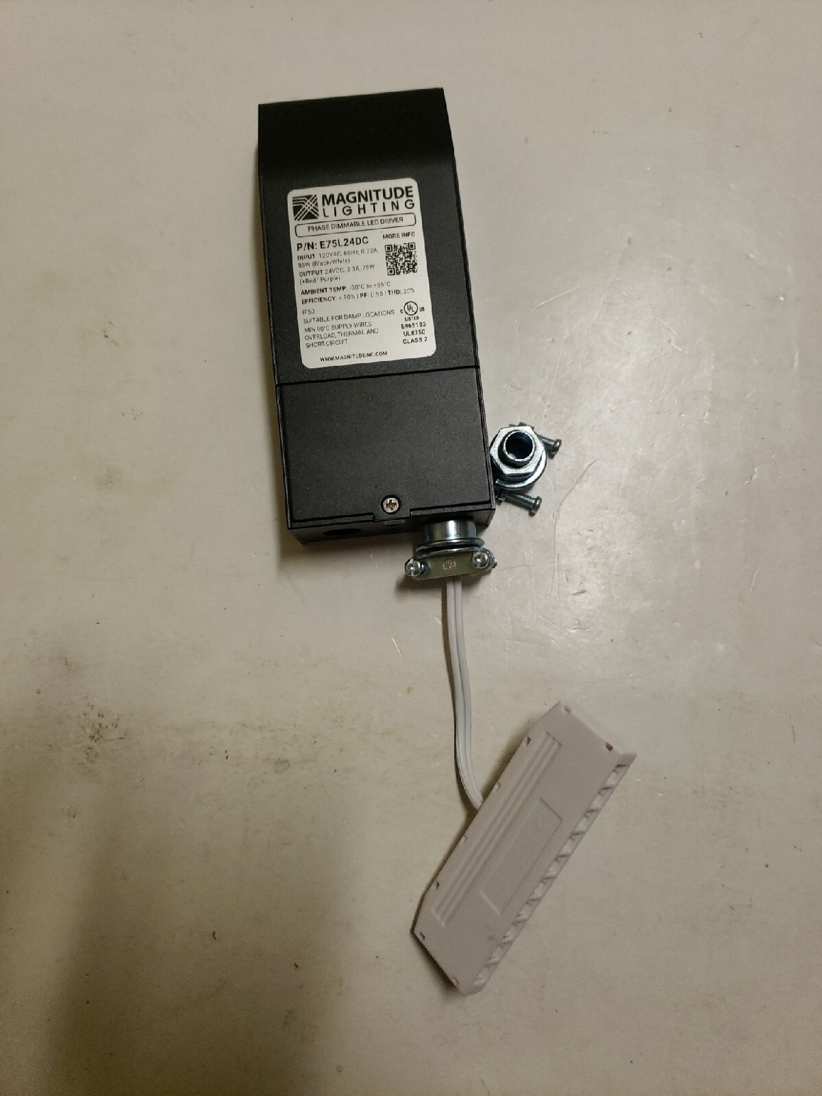 L&S Magnitude Lighting E75L24DC Phase Dimmable LED Driver