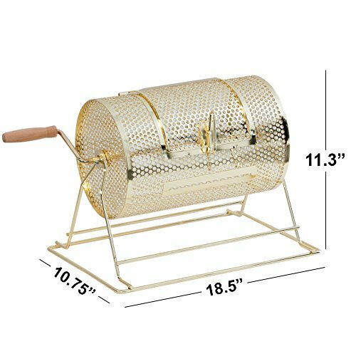 USED. Small Brass Raffle Ticket Drum. Holds 2,500 Tickets