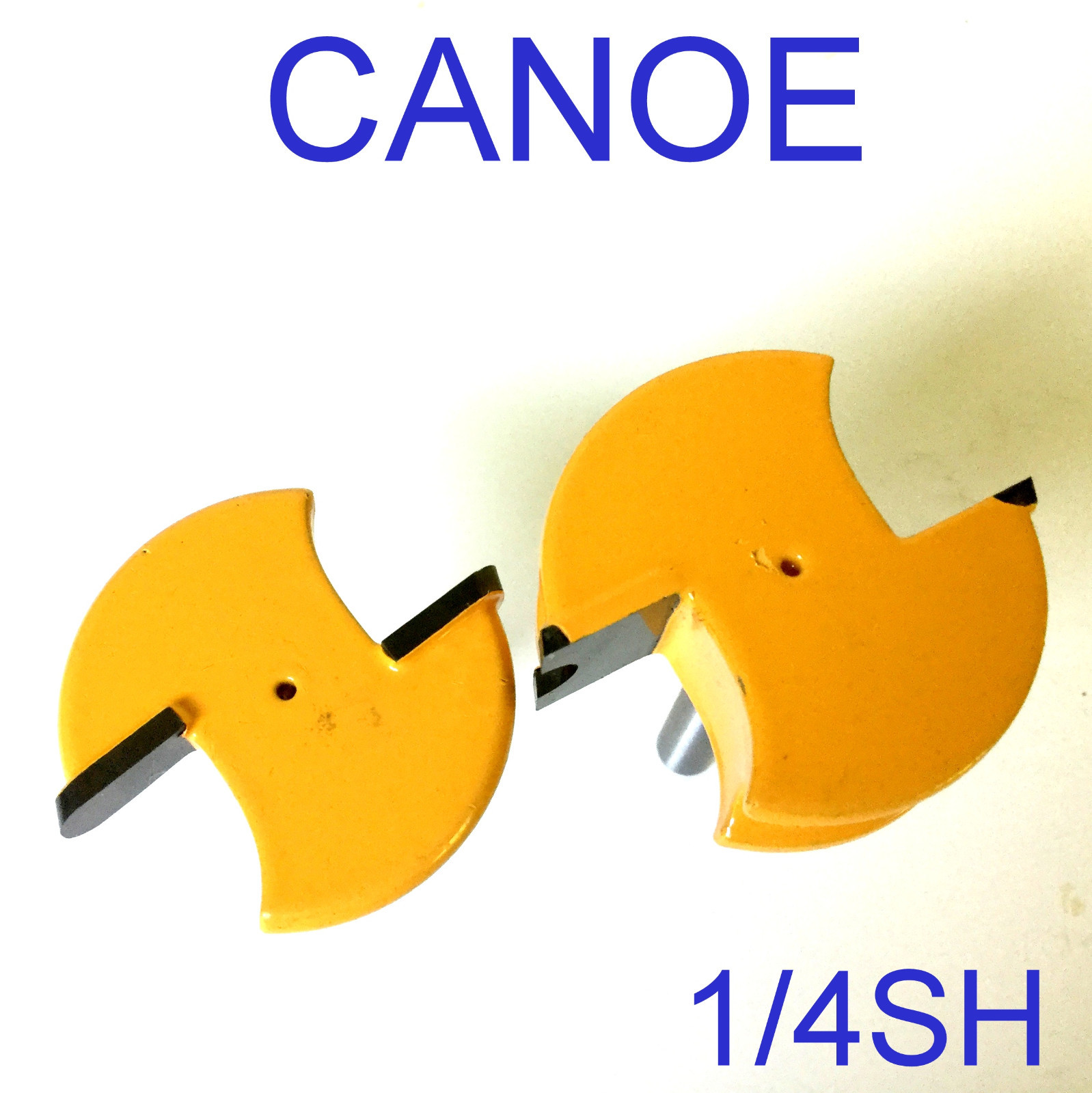 2 pc 1/4" Shank 1/4" Diameter Canoe Flute and Bead Joint Router Bit sct-888