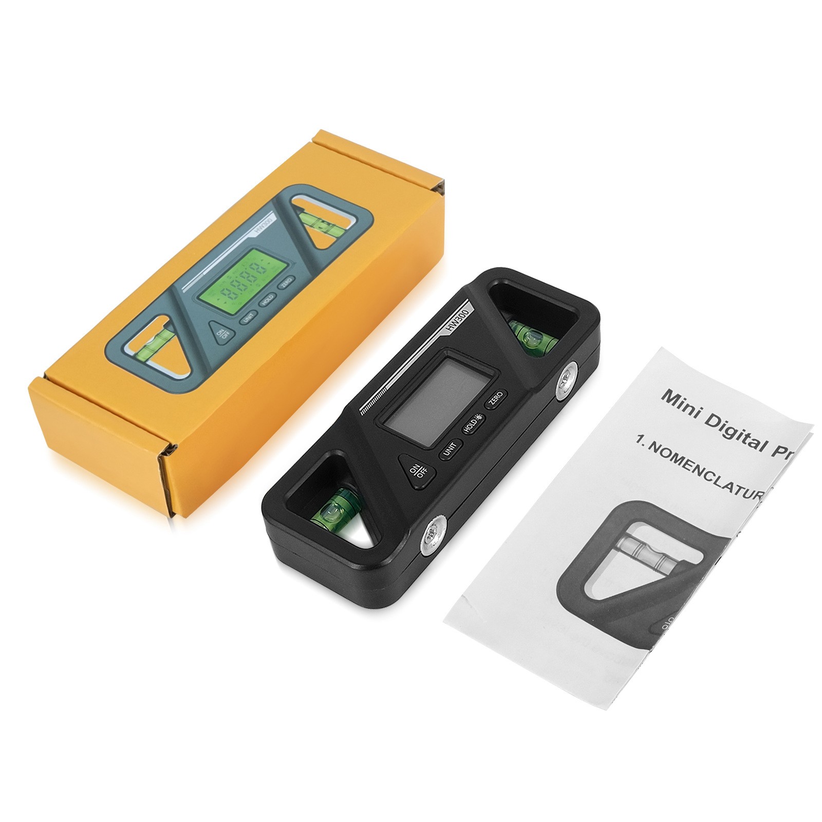 New Portable Magnetic Base Digital Level Angle Measuring Inclinometer Protractor