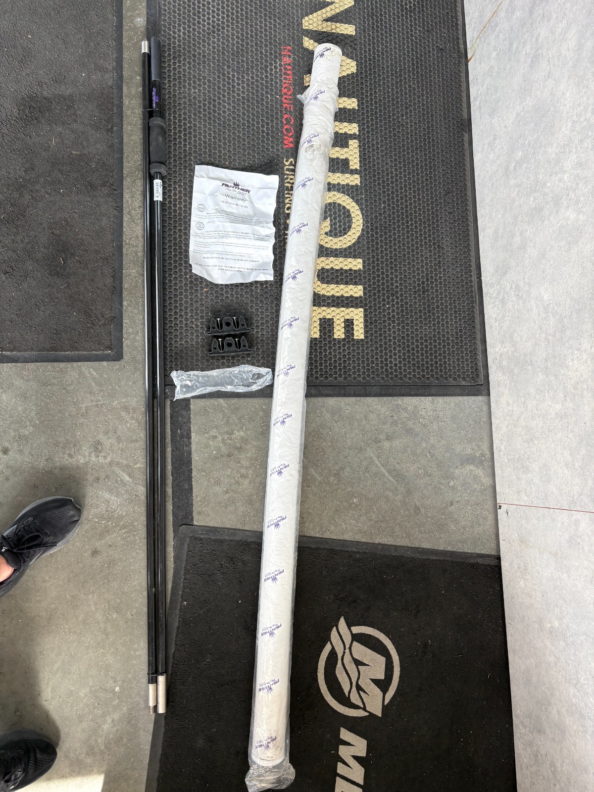 PANTHER MARINE ANCHOR POLE 2 PIECE 10FT BLACK - NEW - KPP100B