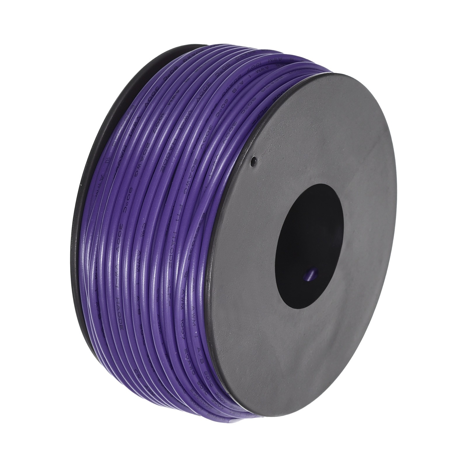 20AWG Stranded Wire Hookup 30M/100ft Purple, Electrical Wire UL1007 Spool