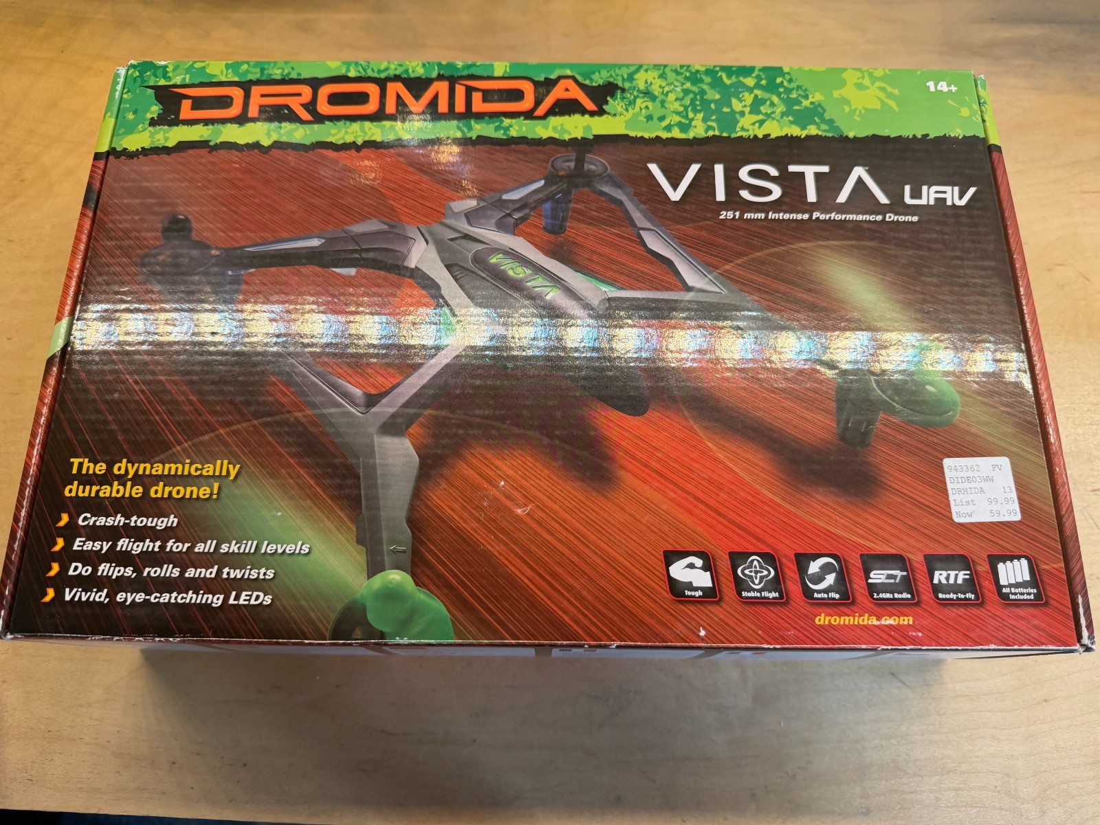 Dromida Vista UAV RTF Drone DIDE03WW (White) - Tested Working