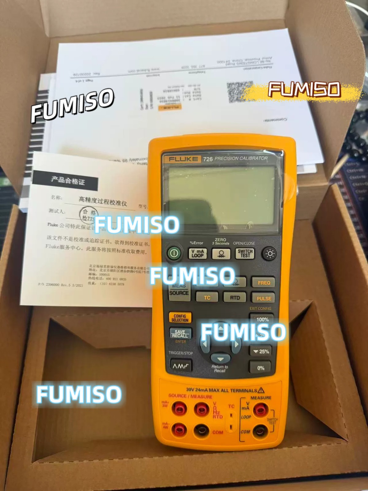 FLUKE 726 PRECISION MULTIFUNCTION CALIBRATOR / stock
