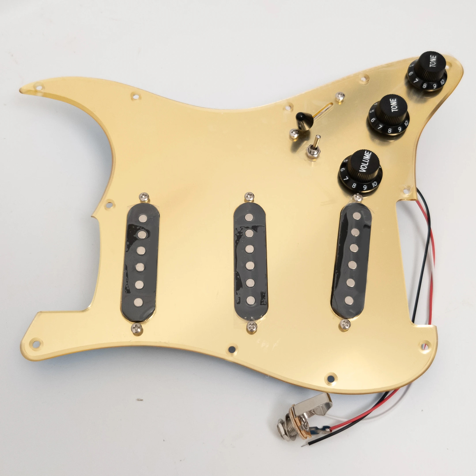 Guitar Prewired Loaded Pickguard with SSS Coil Splitting Pickup Set for Fender