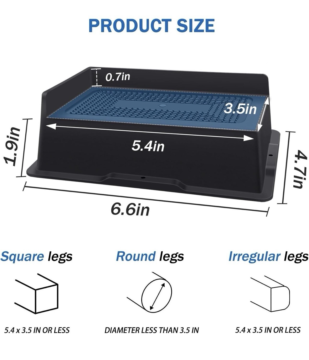 ANNKUT Bed Risers 2 Inch Heavy Duty, Oversized Couch Risers