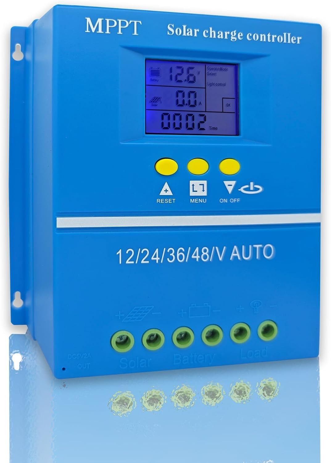 High-Efficiency MPPT Solar Charge Controller 60A/80A, LCD Display, 12V-48V