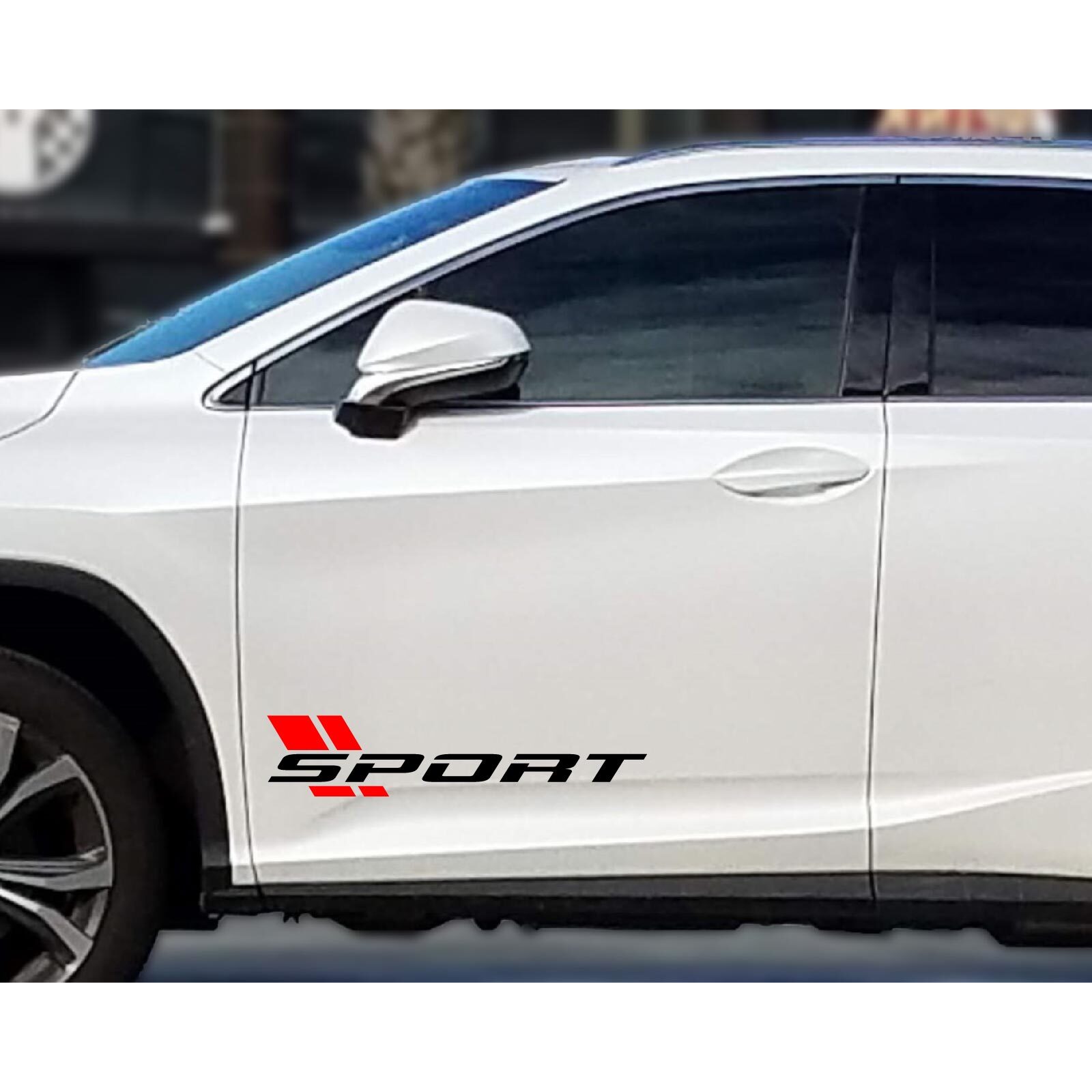 Pair Sport Decal Vinyl Stickers (Left & Right) for Cars Truck Racing Performance