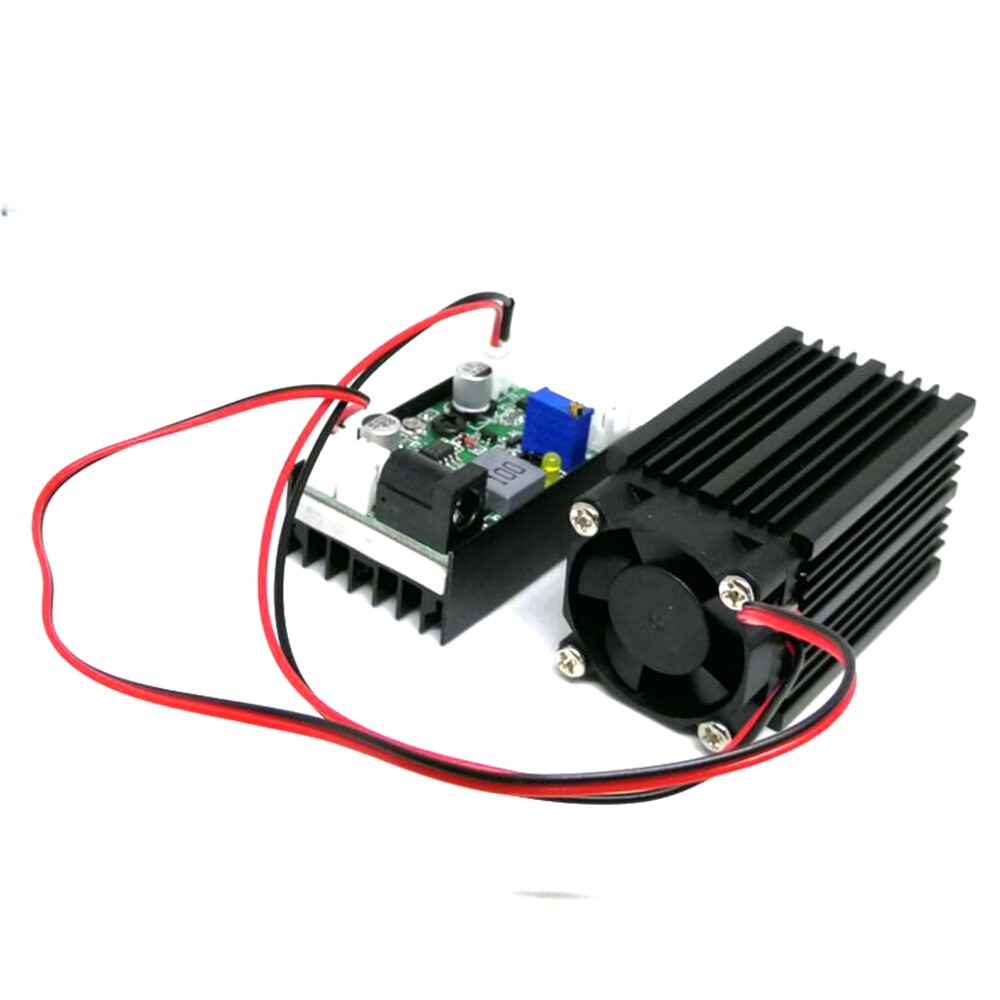 Focusable 100mw 532nm Green Dot Laser Diode Module w 12V Power Supply & Holder