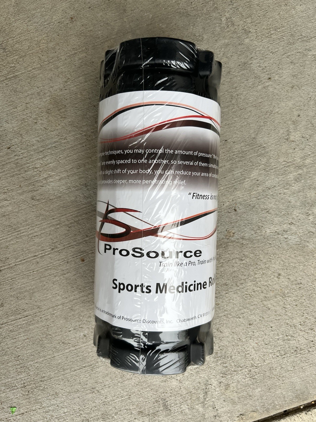 New ProSource 12 Inch High Density Foam Roller Grid Trigger Point Back Muscle