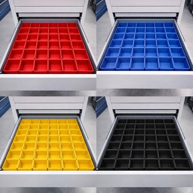 32pc 3x6" Drawer Organizer Bins Modular Storage Hardware Craft Toolbox System