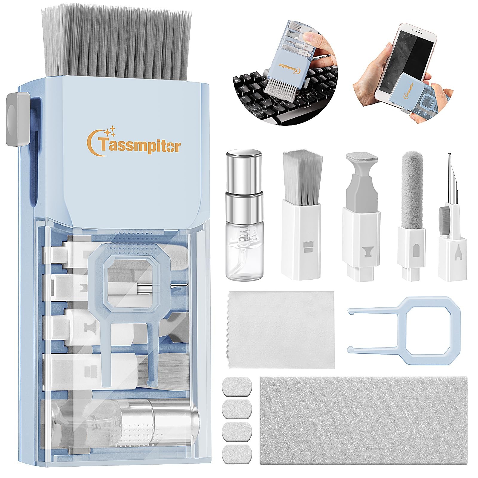 Keyboard Cleaner Laptop Cleaning Kit, Compact Keyboard Cleaning kit for Compu...