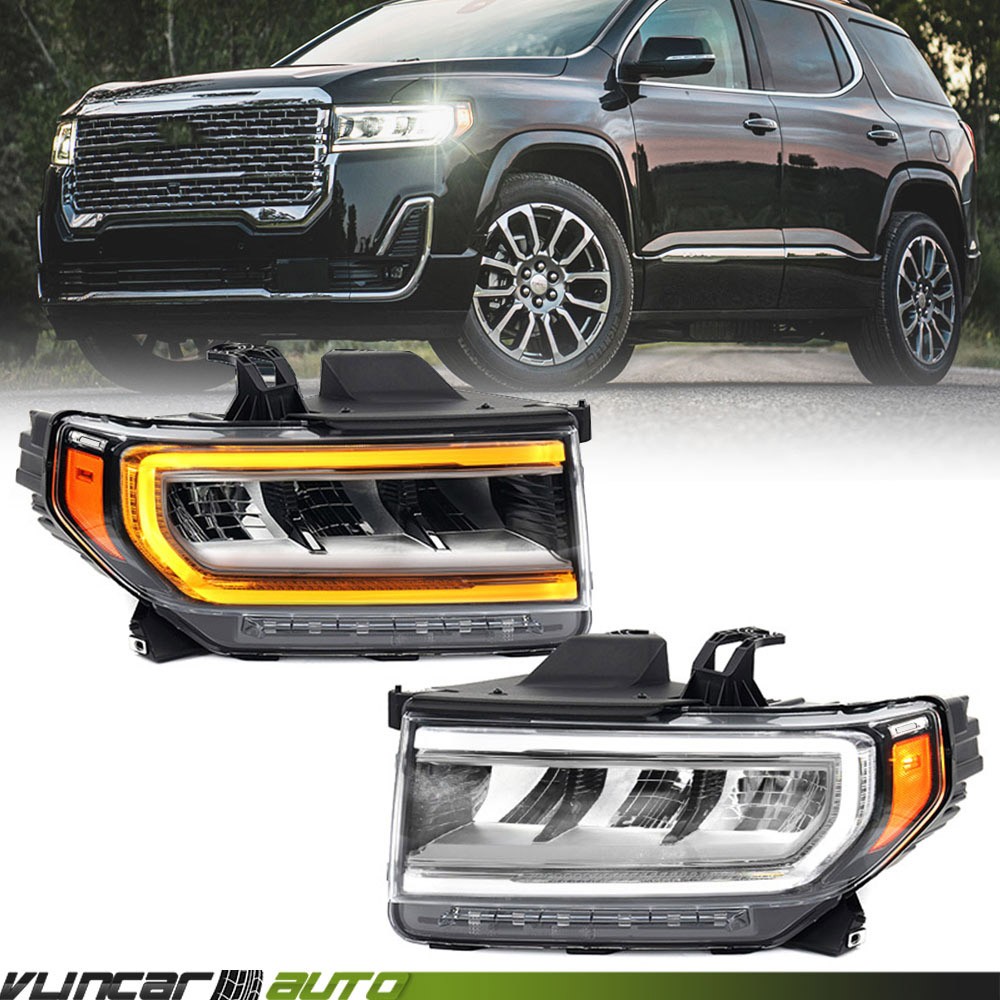 For GMC Acadia SL SLE SLT Denali 2020-2023 Full LED Headlights Headlamp Assembly
