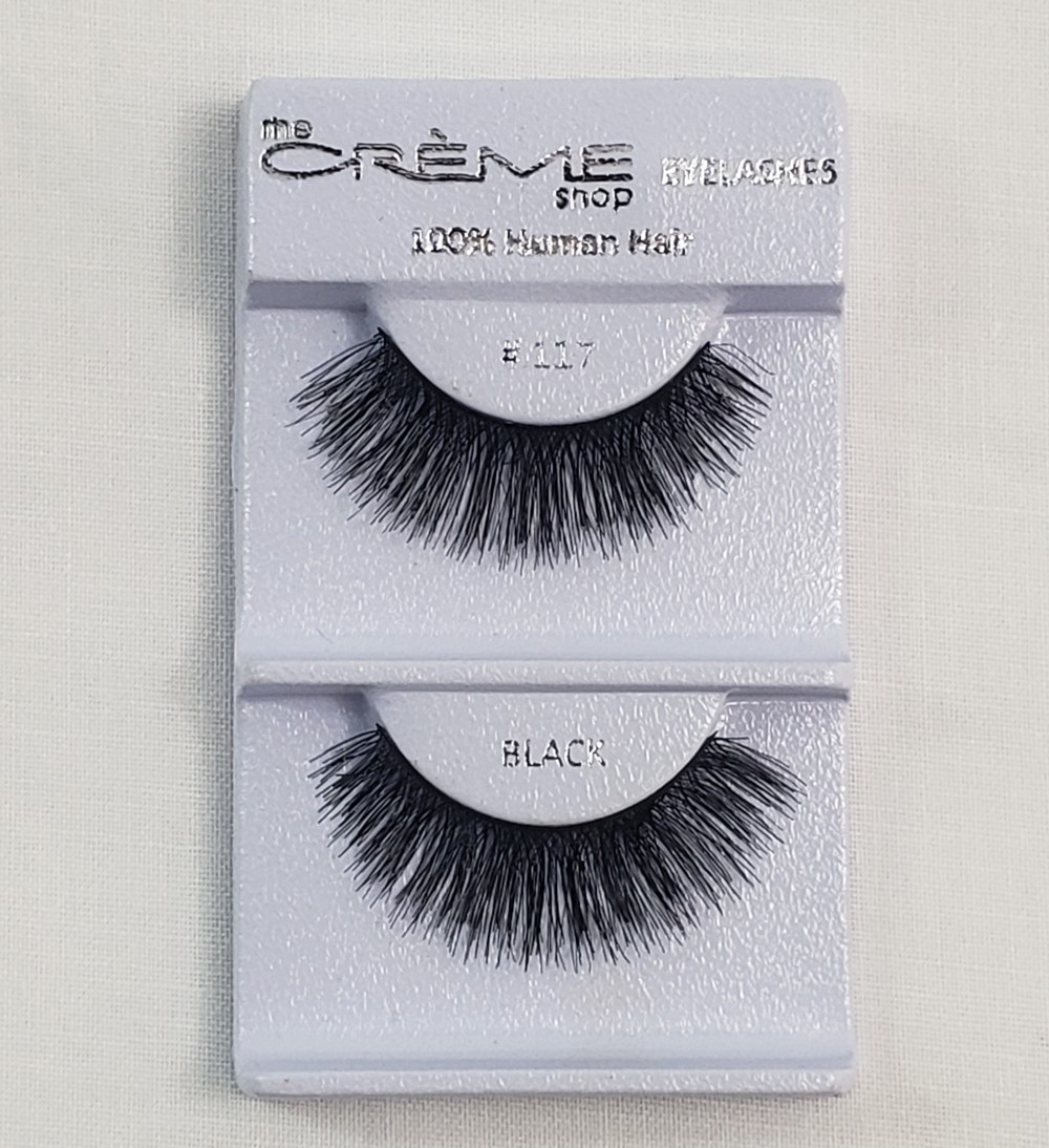 12 pack The Creme Shop Human Hair Eyelashes # 117