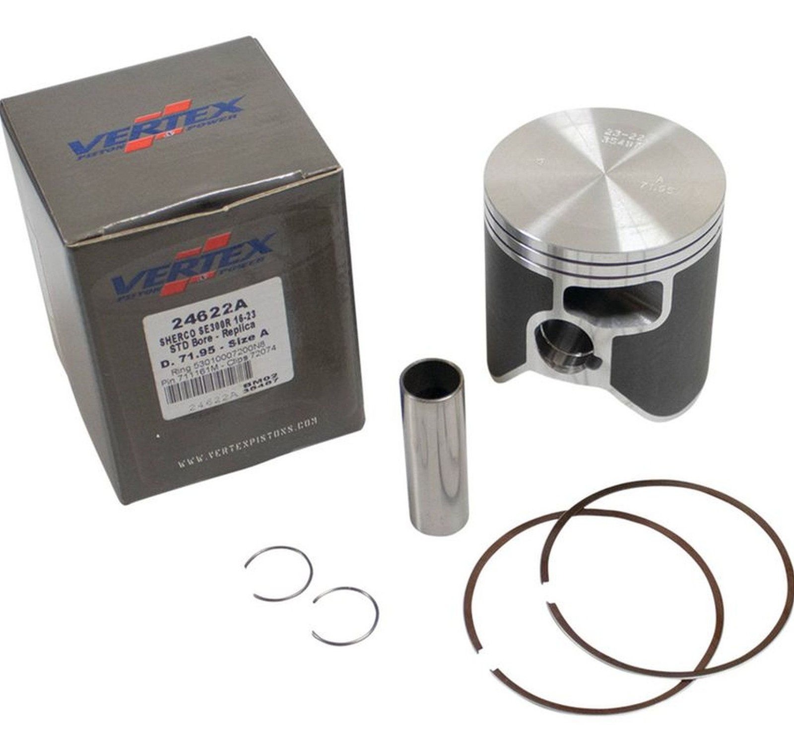 Vertex Piston for Sherco SE 250 year 17-24/SE-R 250 year 17-21 and much more - 71,97 mm