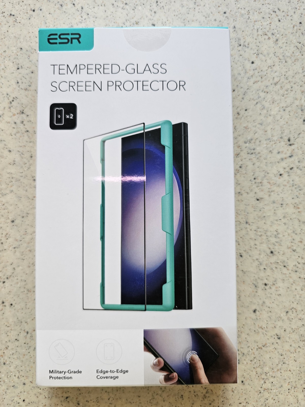 2packs -ESR for Samsung S24 Ultra 2 Pack Clear Screen Protector with Auto Align