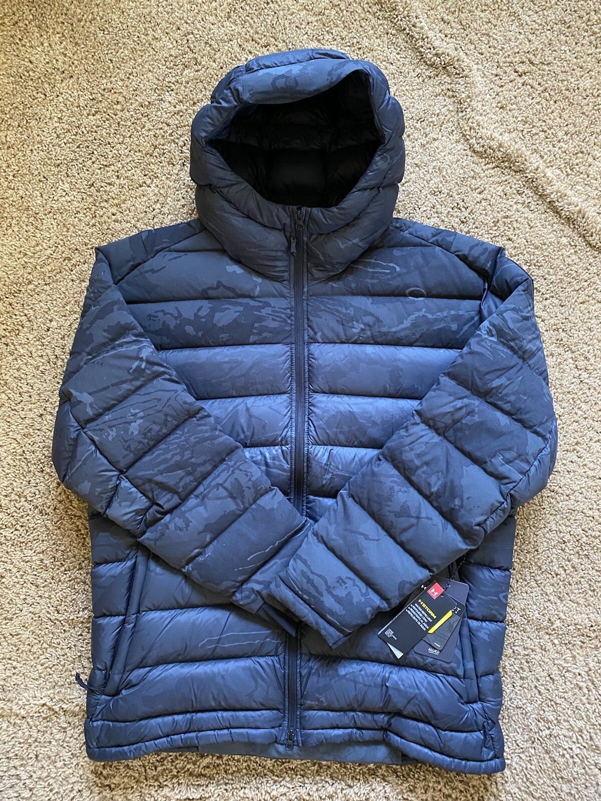 Under Armour Ridge Reaper Alpine Ops Parka Blackout Camo 800 Down Fill 2XL XXL