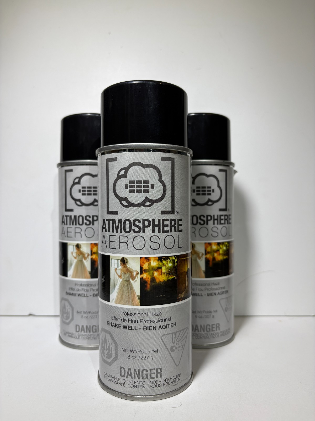 Atmosphere Aerosol 3 Pack 8oz Haze/Fog Spray for Photographers and Filmmakers