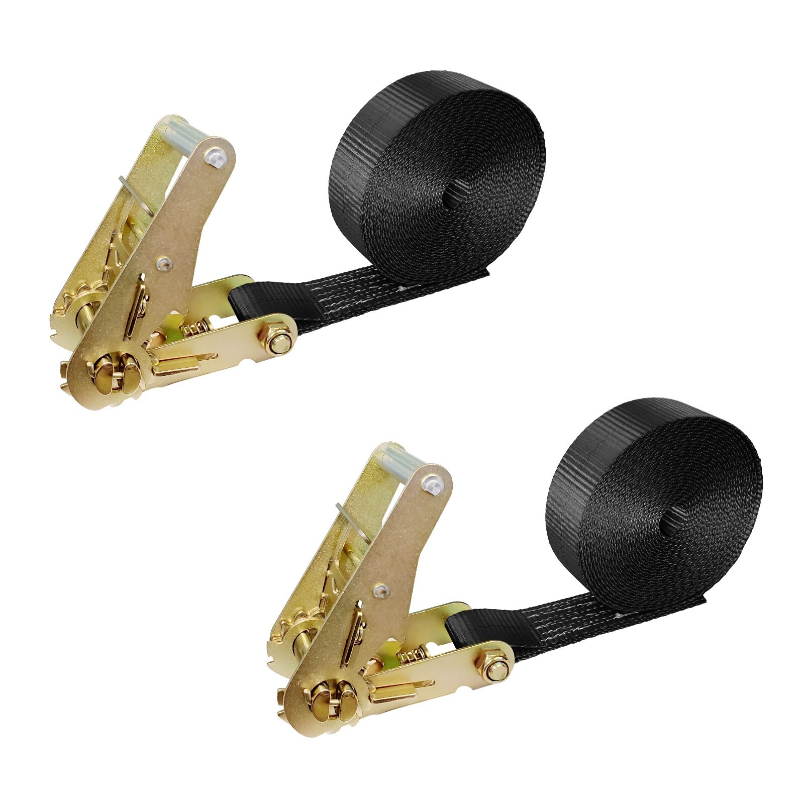 USA 2 Pack 2" x 20' Utility Heavy Duty Motorcycle Endless Ratchet Tie Down Strap