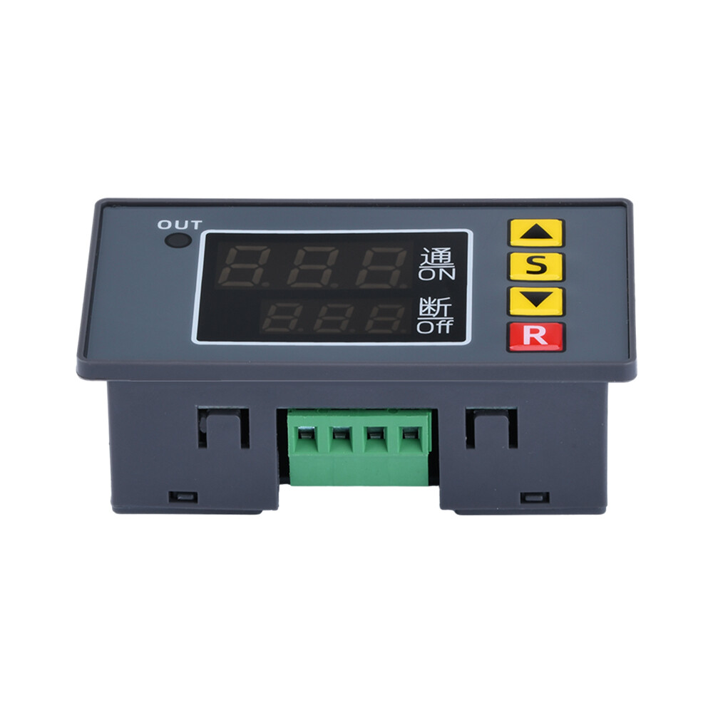 DC 12V Digital LED Dual Display Cycle Timing Delay Timer Relay Module 0-999 Hour