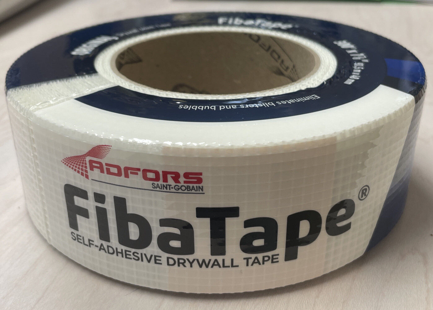 ADFORS FibaTape 300ft L x 2" W Fiberglass Mesh White Self Adhesive Drywall Tape.