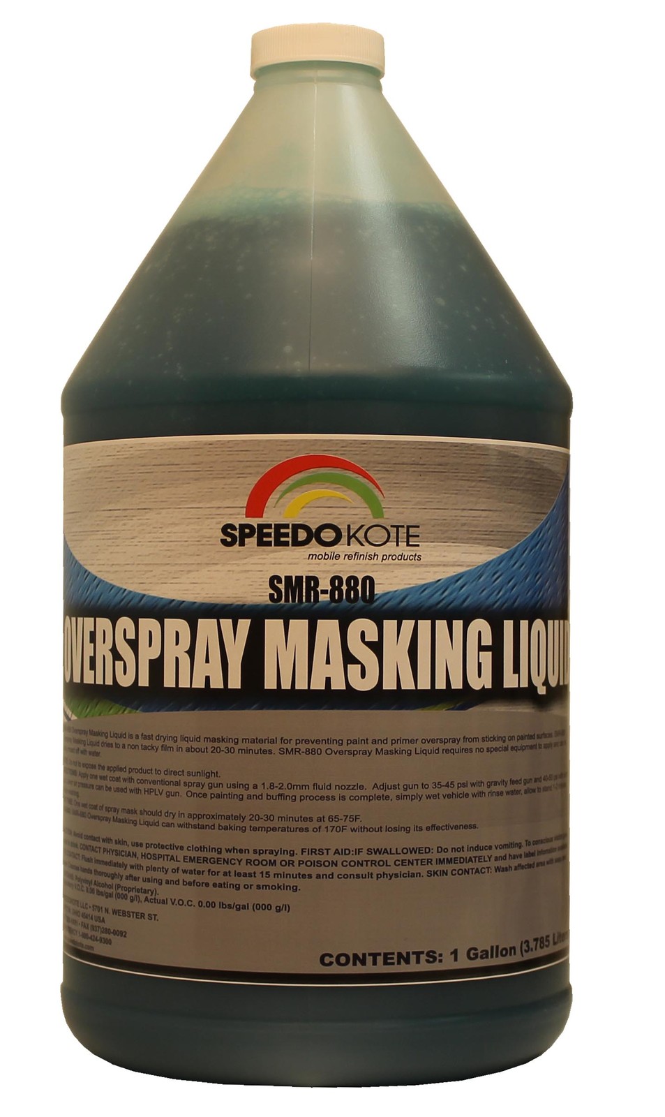 Overspray Masking Liquid Spray Mask, Over Spray Protection,  SMR-880, Gallon