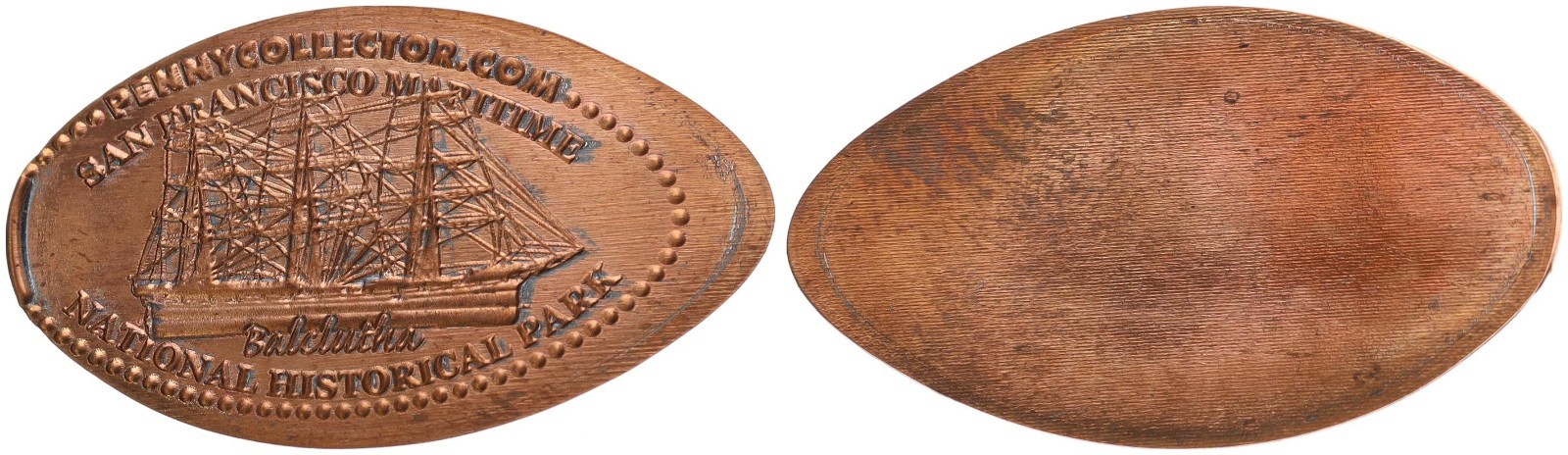 Medal Elongated Coin - USA San Francisco Maritime National Historical Park